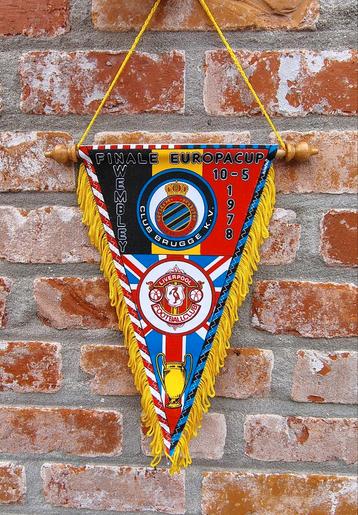Club Brugge - fc Liverpool finale 1978 wimpel vaandel beschikbaar voor biedingen