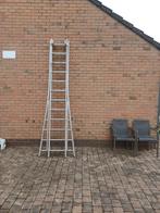 Ladder solide alu 2x12tr uitschuifbaar 5.80H openstaan pr115, Ophalen of Verzenden, Ladder