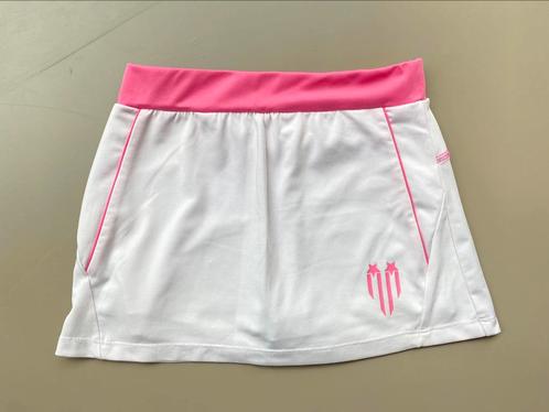 Wit/roze sport rokje/skort maat 134-140, Sport en Fitness, Hockey, Gebruikt, Kleding