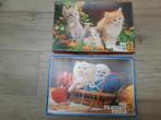 2 puzzels met katten. 240 stukjes, Kinderen en Baby's, Speelgoed | Kinderpuzzels, Ophalen of Verzenden, Zo goed als nieuw