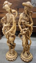 Chinese geluksbeelden in hars, Antiek en Kunst, Ophalen