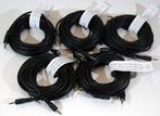 Mini jack kabels 10 meter lang per 5 stuks, Musique & Instruments, Enlèvement ou Envoi, Neuf
