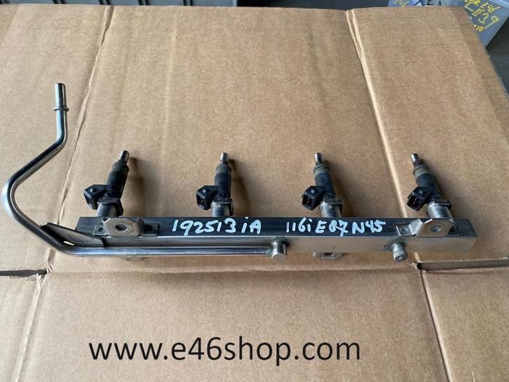 BRANDSTOFRAIL MET INJECTOREN BMW N45 N46 BENZINE MOTOR, Auto-onderdelen, Brandstofsystemen, BMW, Gebruikt, Ophalen of Verzenden