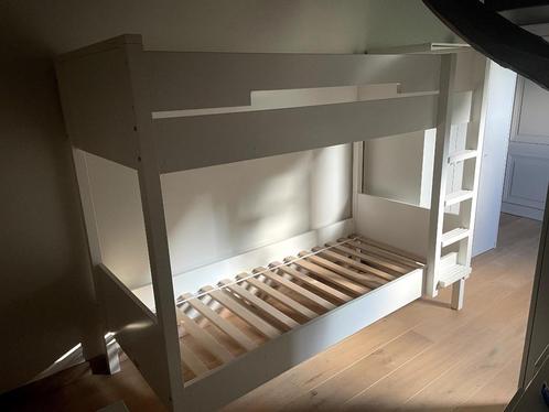 Stapelbed, compleet met dikke pocketveermatrassen, Kinderen en Baby's, Kinderkamer | Stapelbedden en Hoogslapers, Zo goed als nieuw