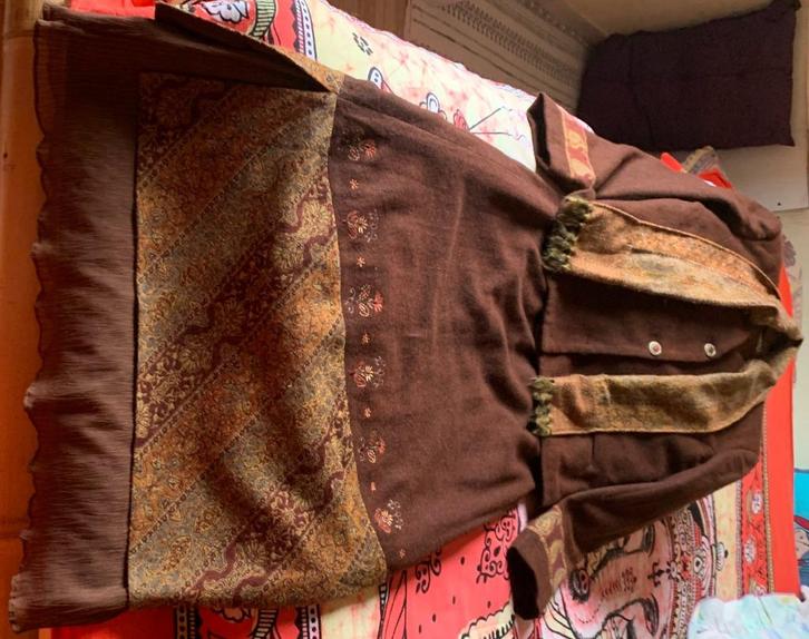 Ensemble veste et jupe, Kleding | Dames, Jasjes, Kostuums en Pakken, Gedragen, Kostuum of Pak, Maat 42/44 (L), Bruin, Ophalen