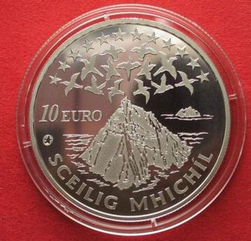 Ierland 10 euro Skellig Islands Michael 2008 Zilver 925/1000 beschikbaar voor biedingen