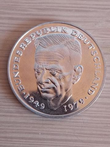 DUITSLAND 2 Mark 1985 D - Kurt Schumacher - UNC/Proof beschikbaar voor biedingen