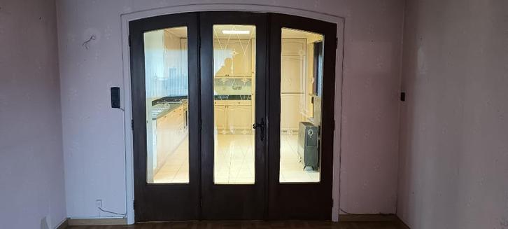 Vintage glazen binnendeur, Doe-het-zelf en Bouw, Deuren en Vliegenramen, Zo goed als nieuw, Binnendeur, 200 tot 215 cm, 100 tot 120 cm