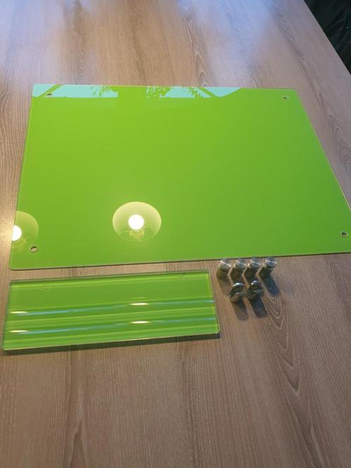 Glazen magneetbord/ whiteboard, Maison & Meubles, Accessoires pour la Maison | Tableaux d'affichage, Comme neuf, Tableau magnétique