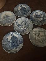 Set van 6 delft bordje te koop, Ophalen