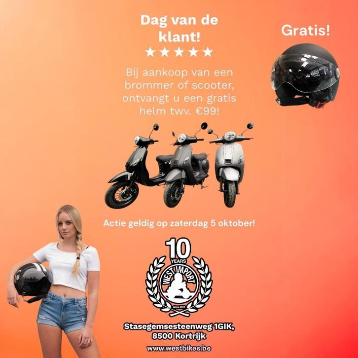 Week van de Klant = Week van de Voordelen, Fietsen en Brommers, Brommers | Crossbrommers, Nieuw, Overige merken, Ophalen of Verzenden