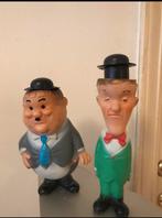 Deux figurines poupées Laurel et Hardy vintage, Comme neuf