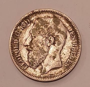 2 francs Léopold II 1867 Fr disponible aux enchères