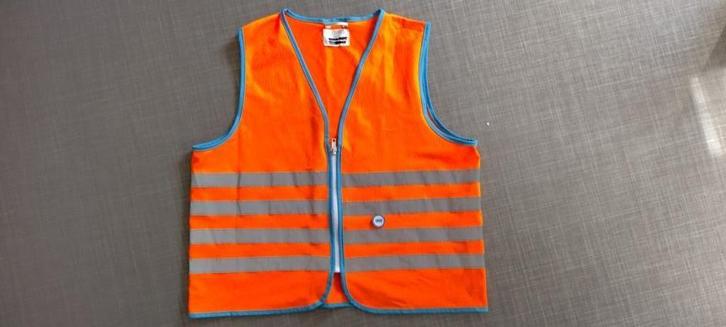 Wowow fluohesje met rits, oranje, kindermaat L, Fietsen en Brommers, Fietsaccessoires | Fietskleding, Zo goed als nieuw, Kinderen