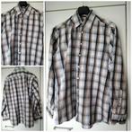 LIVERGY/T.L katoenen shirt met lange mouwen voor heren, Blauw, Ophalen of Verzenden, Halswijdte 41/42 (L), Gedragen