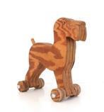 Vintage hond handwerk deco  - Houten speelgoed, Antiek en Kunst, Ophalen of Verzenden