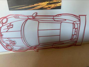 Porsche metaal kunst voor aan de muur beschikbaar voor biedingen
