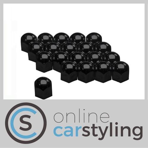 Universele wielmoerkapjes 17mm Zwart 20 stuks, Auto-onderdelen, Overige Auto-onderdelen, Nieuw, Ophalen of Verzenden