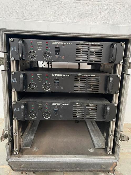 Crest Audio 7001 Pro Series versterkers, Muziek en Instrumenten, Versterkers | Keyboard, Monitor en PA, Gebruikt, P.A., 500 tot 1000 watt