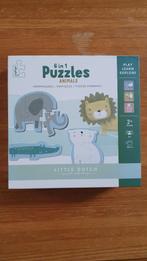 Little Dutch - 6 in 1 puzzel "Animals", Kinderen en Baby's, Speelgoed | Kinderpuzzels, Ophalen, Zo goed als nieuw, 2 tot 4 jaar