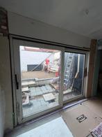 Schuifraam hout 262 x 211 cm, Doe-het-zelf en Bouw, Raamkozijnen en Schuifdeuren, Ophalen, Gebruikt, 225 cm of meer, 150 tot 225 cm