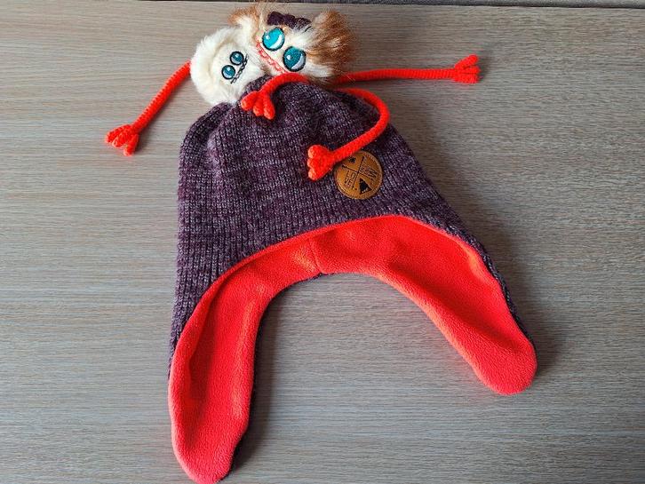 ❀ Coole muts maat 51/56, Kinderen en Baby's, Kinderkleding | Mutsen, Sjaals en Handschoenen, Zo goed als nieuw, Muts, Meisje, Ophalen of Verzenden