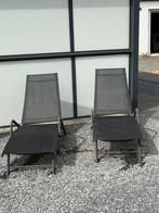 2 ligstoelen, Tuin en Terras, Ligbedden, Ophalen, Zo goed als nieuw, Aluminium, Verstelbaar