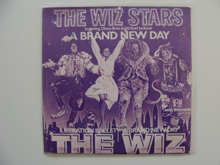 The Wiz Stars Ft. Diana Ross & Michael Jackson – A Brand New, Cd's en Dvd's, Vinyl Singles, Single, R&B en Soul, 7 inch, Ophalen of Verzenden