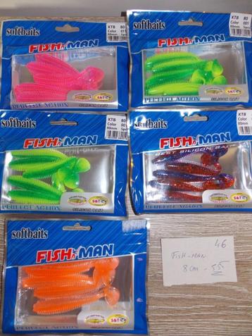 Fish Man softbaits 8 cm beschikbaar voor biedingen