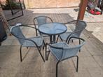 Tuintafeltje met 4 stoelen, Ophalen, Gebruikt