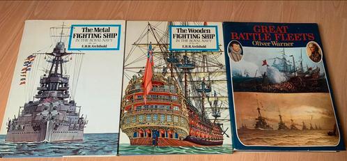 3 livres Royal Navy / Flottes de guerre, Livres, Guerre & Militaire, Comme neuf, Marine, Ne s'applique pas