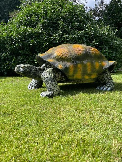 (tuin)Beeld schildpad, eye catcher tuin, vijver, 100cm, Tuin en Terras, Tuinbeelden, Nieuw, Dierenbeeld, Kunststof, Ophalen