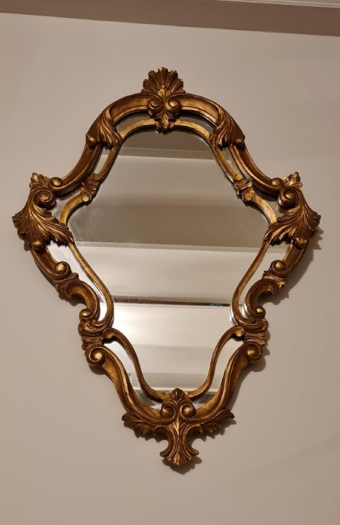 Acanthus sprookjes spiegel mid 20ste E, Antiek en Kunst, Antiek | Spiegels, 50 tot 100 cm, Minder dan 100 cm, Overige vormen, Ophalen