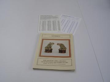 Sotheby’s Fine Netsuke inro ceramics lacquer wares&works '81 beschikbaar voor biedingen