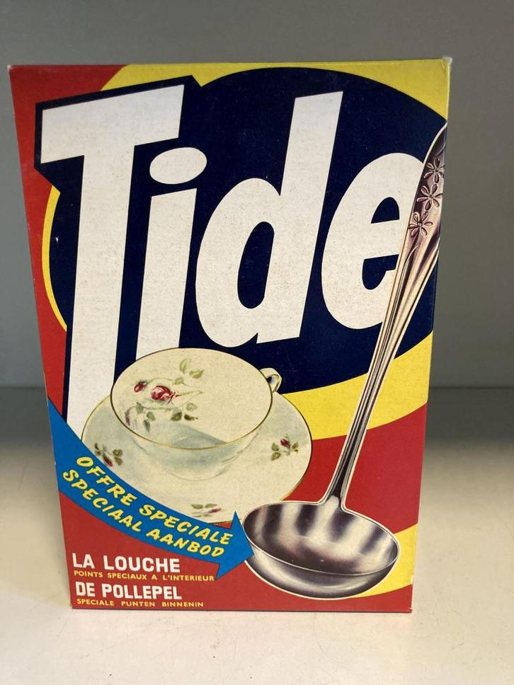 Vintage doos waspoeder Tide, Verzamelen, Merken en Reclamevoorwerpen, Zo goed als nieuw, Verpakking, Ophalen of Verzenden