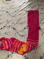 Fushiaroze broekkousen met beertje, maat 122/128, Kinderen en Baby's, Kinderkleding | Schoenen en Sokken, Meisje, Ophalen of Verzenden