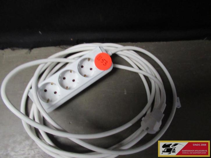 verlengkabel met 5 mtr snoer nr. 1153, Caravans en Kamperen, Caravanaccessoires, Gebruikt, Ophalen of Verzenden