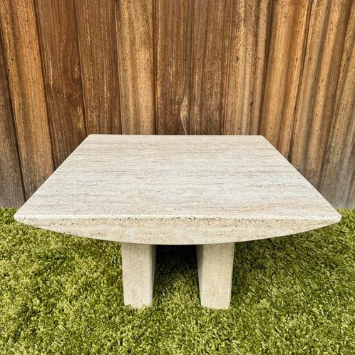 Salontafel - Travertin, Antiek en Kunst, Antiek | Meubels | Tafels, Ophalen of Verzenden