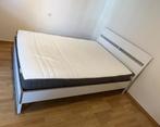 Bed 140x200 met matras IKEA Trysil+Hövåg, Ophalen, Gebruikt, Wit, 140 cm