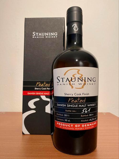 Whisky Stauning Peated Sherry Cask Finish, Collections, Vins, Enlèvement ou Envoi
