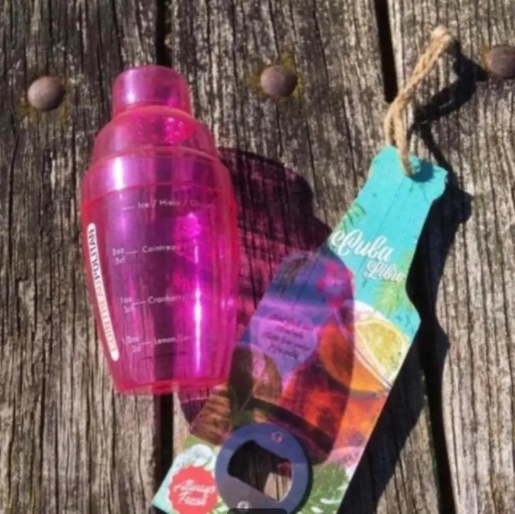 Shaker Cointreaupolitain & flessenopener Cubra Libre, Tuin en Terras, Buitenkeukens, Nieuw, Ophalen of Verzenden