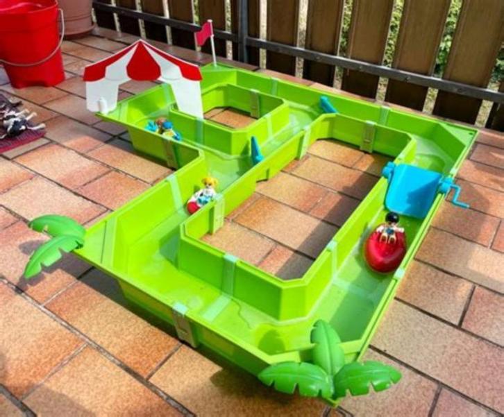 waterbaan speelgoed Playtive met boten, turbine, sluis etc., Kinderen en Baby's, Speelgoed | Overig, Zo goed als nieuw, Jongen of Meisje