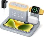 Draadloos laadstation, 5-in-1 wekker met draadloos laadstati, Ophalen of Verzenden, Nieuw