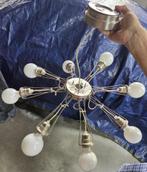 Moderne/industriële “sputnik”-stijl plafondlamp, Huis en Inrichting, Ophalen, Gebruikt, Glas