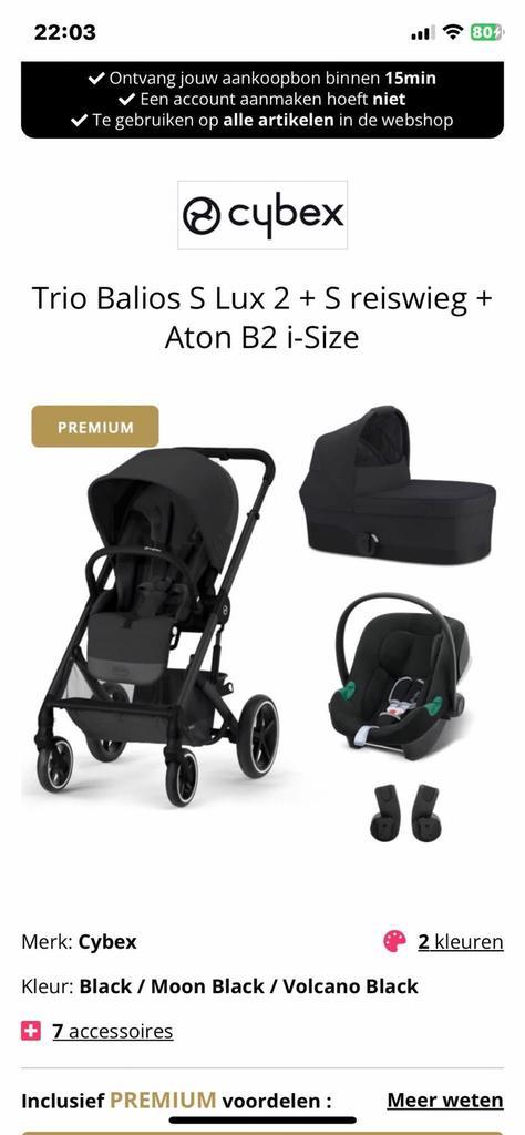 Cybex buggy + autostoel groep 0 + isofix, Kinderen en Baby's, Buggy's, Zo goed als nieuw, Overige merken, Regenhoes, Verstelbare rugleuning