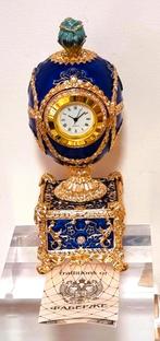 Horloge et boîte à musique Fabergé, AKM, Enlèvement ou Envoi, Comme neuf, Analogique, Réveil ou Horloge