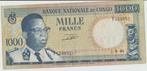 1000 Francs BANQUE NATIONALE DU CONGO 1964, Postzegels en Munten, Los biljet, Ophalen of Verzenden, Overige landen