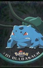 Bulbasaur 1/144 - Pokemon 1999 Topps TV (Foil) (EX), Hobby en Vrije tijd, Verzamelkaartspellen | Pokémon, Verzenden, Gebruikt
