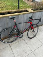 Eddy Merckx Fullcarbon EMX-5 koersfiets (rood-zwart) maat 56, Fietsen en Brommers, Gebruikt, Carbon, Heren, Meer dan 20 versnellingen