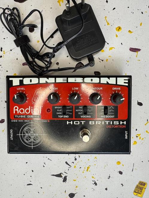 Radial Tonebone Hot British, Muziek en Instrumenten, Effecten, Gebruikt, Distortion, Overdrive of Fuzz, Equalizer, Ophalen of Verzenden